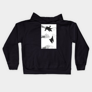 Glove up! Or glove down! Kids Hoodie